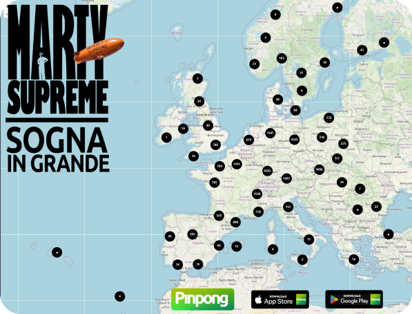 Mappa Tavoli Marty Supreme